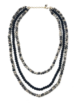 Kantha Indigo Layered Necklace