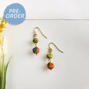 Kantha Double Drop Earrings
