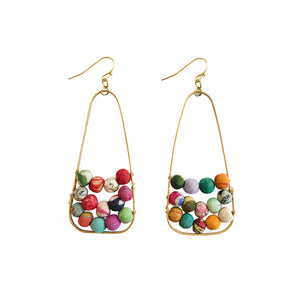 
            
                Load image into Gallery viewer, Embedded Kantha Earrings
            
        