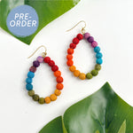 Kantha Prism Teardrop Earrings