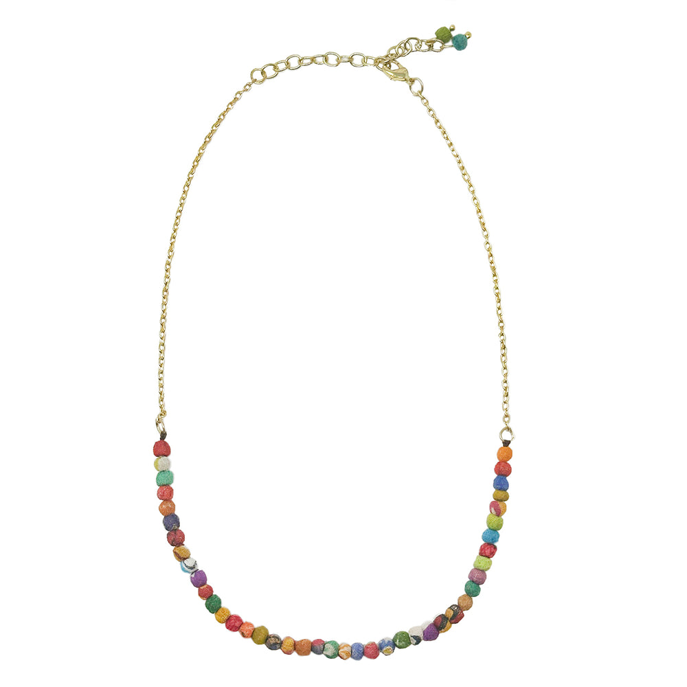 
            
                Load image into Gallery viewer, Kantha Milieu Demi Necklace
            
        