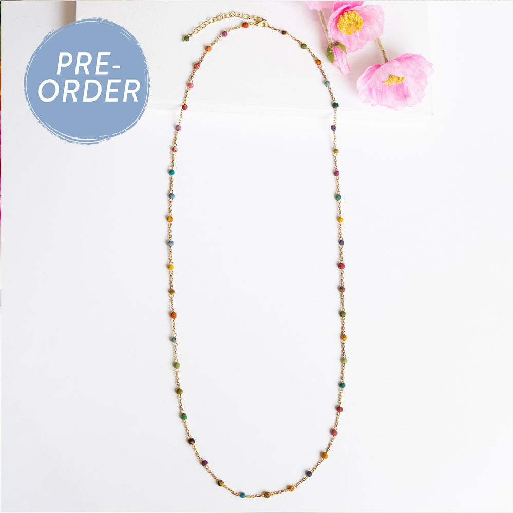 Dotted Kantha Milieu Necklace