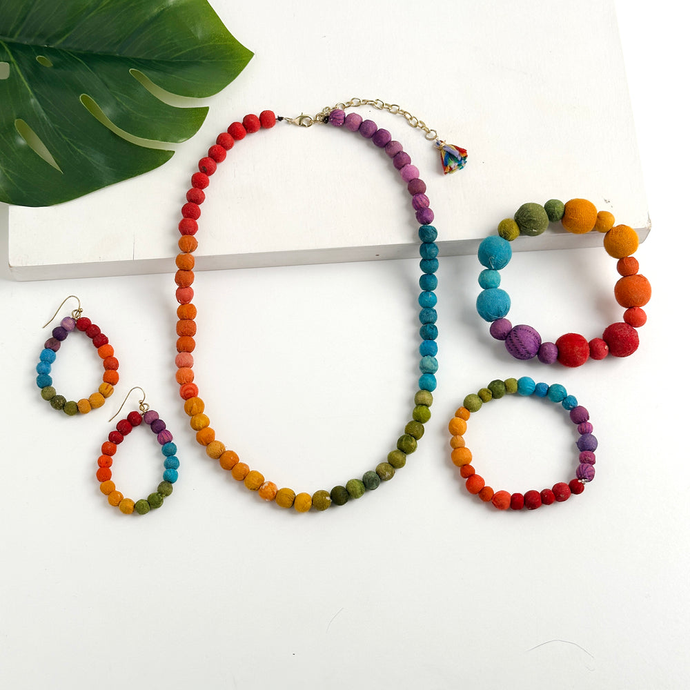 Kantha Prism Poetic Bracelet
