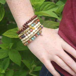 
            
                Load image into Gallery viewer, Coiled Kantha Bracelet
            
        