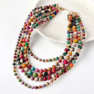 
            
                Load image into Gallery viewer, Intertwining Kantha Necklace
            
        