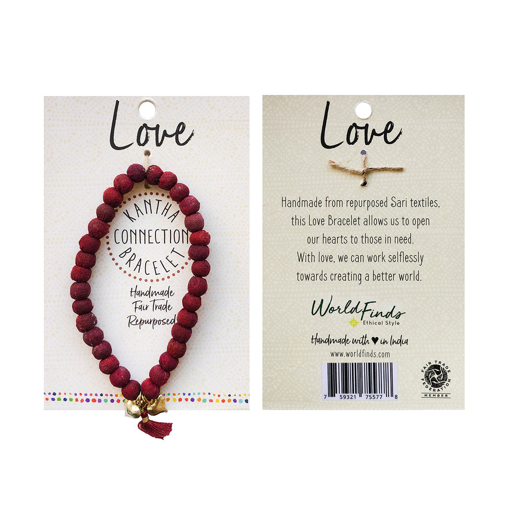 
            
                Load image into Gallery viewer, Love • Kantha Connection Bracelet
            
        