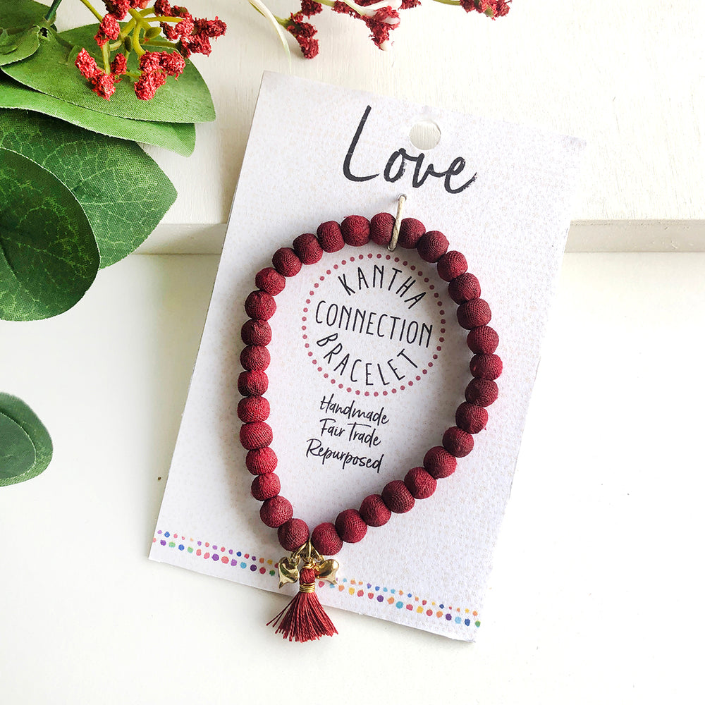 
            
                Load image into Gallery viewer, Love • Kantha Connection Bracelet
            
        