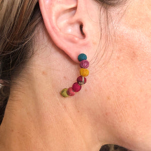 
            
                Load image into Gallery viewer, Kantha Petite Arc Earrings
            
        
