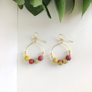 
            
                Load image into Gallery viewer, Kantha Petite Gilded Hoops
            
        