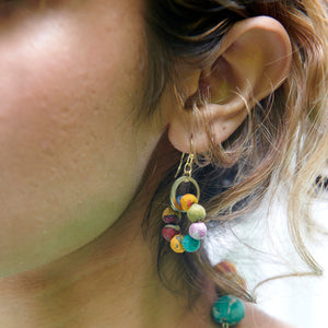 Kantha Orbital Earrings
