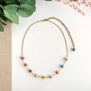 
            
                Load image into Gallery viewer, Kantha Cleo Necklace
            
        